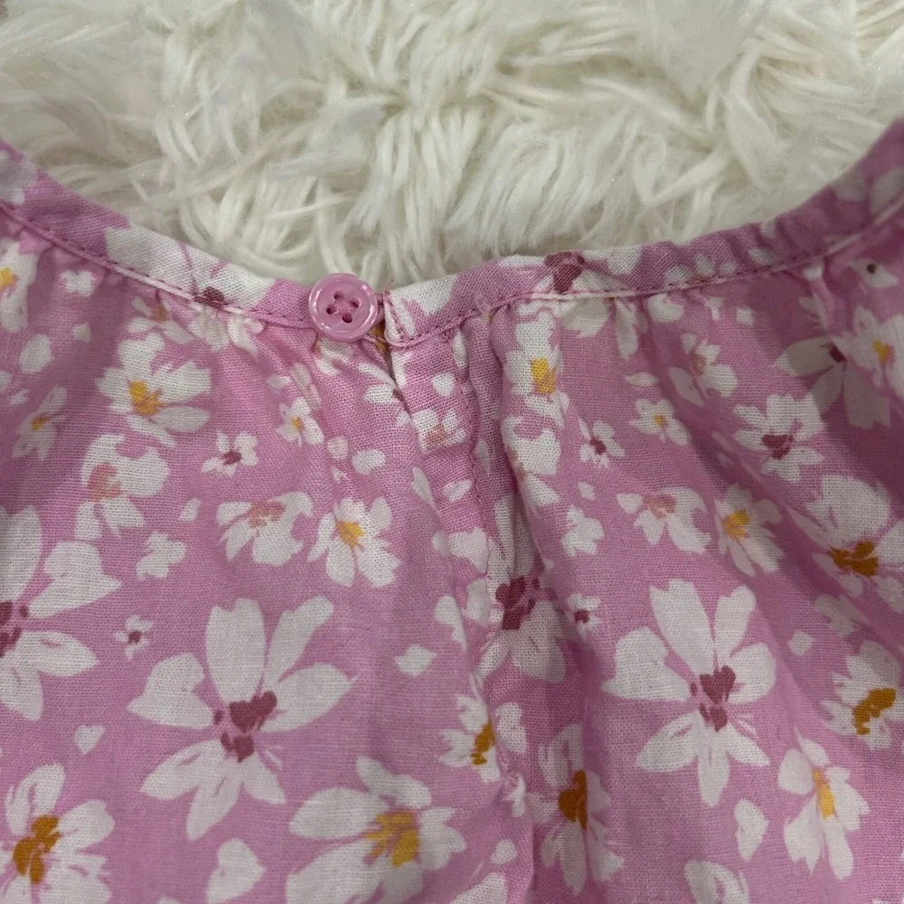 OshKosh Floral Dress Girls Pink‎ Short Sleeve Casual Summer 4T